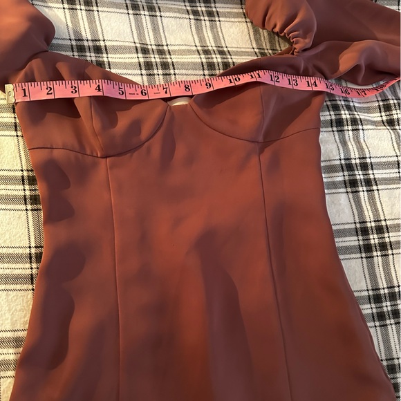 Wilfred Dusty RoseNovella Recycled Polyester Blend Satin Small Slit Mini Dress 0 - Picture 14 of 16